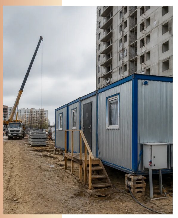 Аренда строительных вагончиков для рабочих в Таганроге